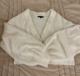 Kendall & Kylie Cream Softest V-Neck Button Cardigan Photo 0