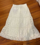 Eyelet white skirt Size XS Photo 0