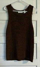 Vintage Chadwick’s Chocolate Brown Sweater Tank Photo 0