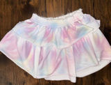 Loveshackfancy Ruffle Tie Dyed Cotton Mini Skirt Size Small Excellent Condition Photo 0