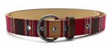 Vintage‎ Southwestern Belt Colorful Fabric Woven Striped Canvas Boho Serape XL Photo 0