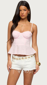 Pink Babydoll Edikted Top Photo 0