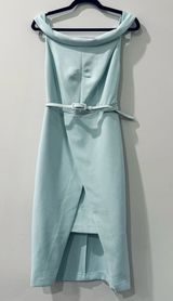 New York And Company Eva Longoria NYC Collection Off Shoulder Midi Dress. Size 4. NWT Photo 0