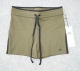 Alo Women's Size Medium Race Pace Shorts Khaki Green NWT High-Waist Airbrush Photo 0