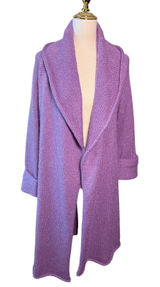 Soft Surroundings Telluride Topper XS Purple Mohair Wool Oversized Long Cardigan Photo 0