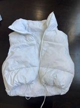 White Puffer Vest Photo 0