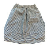 J.Crew Womens Blue White Striped Linen Blend A-Line Skirt G5892 Small Photo 0