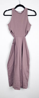 Zara Women's Cutout Sleeveless Midi Dress Sz L Photo 0