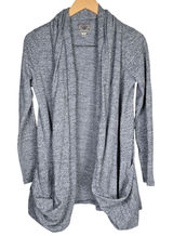 UGG Australia Womens‎ Cardigan Sweater Duster Open Front Pockets Blue Grey M Photo 0