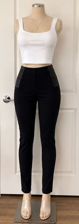 & Other Stories Shinestar Black High-Waist Skinny Ponte Pants Photo 0
