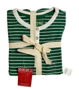 American Eagle Outfitters Green‎ and White Striped Waffle PJ Set Size XS Photo 0