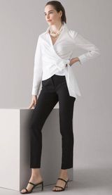 WHBH Comfort Stretch Slim Ankle Pants - Black Photo 0