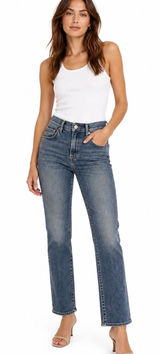 Levi’s 505 Straight Leg Women’s Blue Jeans Size 8 Medium Wash Denim W 28 L 30 Photo 0