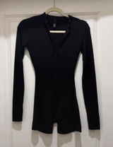 Skims Soft Lounge Button Up Henley Onesie Photo 0
