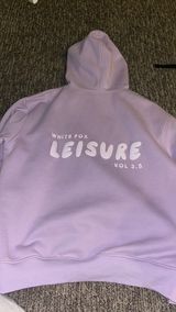 White Fox Hoodie Boutique Oversized Photo 0