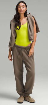 Lululemon Wundermost Ultra-Soft Nulu Square-Neck Sleeveless Bodysuit Lichen Lime Photo 0