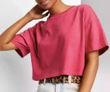 zara crop top pink size L Photo 0