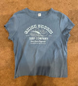 Quiet Storm Blue baby tee Photo 0
