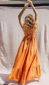 Free People Isabella Maxi Orange Dress Photo 0