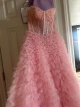 Sherri Hill Prom Dress Pink Strapless Photo 0