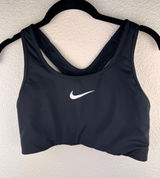 Nike Womens Black Dri-FIT Racerback Sports Bra Size L‎ Athletic Yoga Running Photo 0