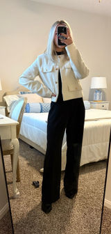 White Luxe Jacket Photo 0