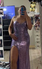 Purple Prom Sequin Size 6 Photo 0
