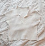 White Collared Shirt Size M Photo 0