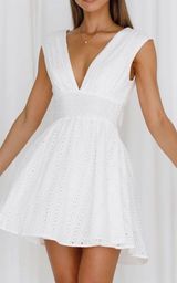 Hello Molly Mini Dress White Photo 0