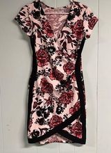 Pink and black floral dress Photo 0