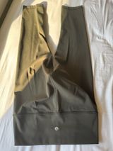 Lululemon Align High Rise Crop Leggings Dark Olive Green Size 6 Photo 0