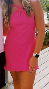 Pink mini halter dress Photo 0