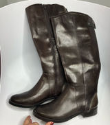 Arturo‎ Chiang brown leather felicity riding boots knee high size 7.5 Photo 0