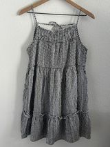 Altard State Gingham Embroidered Daisy Floral Ruffle and Smocked Detailing M Photo 0