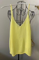 Zara Yellow Knit Tank Top NWT Photo 0