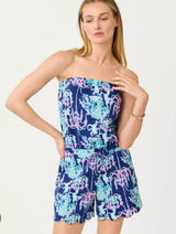 Lilly Pulitzer Strapless Romper With Pockets Photo 0