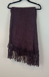 Free People Oversized Soft Fringe Women’s Scarf Plum Purple Photo 0
