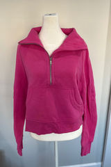 Lululemon Scuba Oversized‎ Half-Zip Hoodie Pink XS/S LW3FJ6S Photo 0