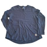 Carhartt Womens XL Gray Long Sleeve V Neck‎ TShirt Relaxed Fit Workwear Gorpcore Photo 0