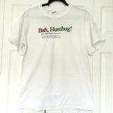 Gildan Bah Humbug A Christmas Carol Milwaukee Pabst White Short Sleeve Tee Shirt Photo 0