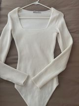 Abercrombie Cream Sweater Bodysuit Photo 0