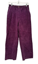 Appleseed's Corduroy Pants‎ Trousers Purple Size 6P Cotton Retro Preppy Photo 0