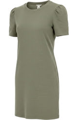 Club Monaco Darleigh Dress Womens‎ Small Sage Green Puff Sleeve Sweatshirt Mini Photo 0