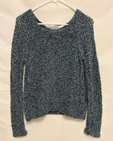 Free People Marled Blue Sahara Star Crew Neck Long Sleeve Sweater Size‎ XS Photo 0