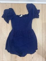 Altar'd State Romper Blue Photo 0