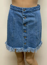 Forever 21 Frayed denim mini skirt Photo 0
