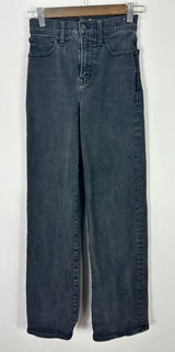 Madewell The Perfect Vintage Wide-Leg Jeans Black Womens 23 Lunar Wash 90s Retro Photo 0