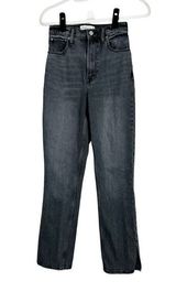 Abercrombie & Fitch Curve Love Ultra High Rise 90s Straight Jean Cotton Size 25 Photo 0