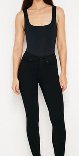 NWT GOOD AMERICAN - Black Good Legs Skinny Jeans - $129 - Size 4/27 waist Photo 0