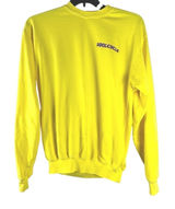 SoulCycle Women's Crewneck Sweater M Bright Yellow Cotton Pullover Made in USA Photo 0